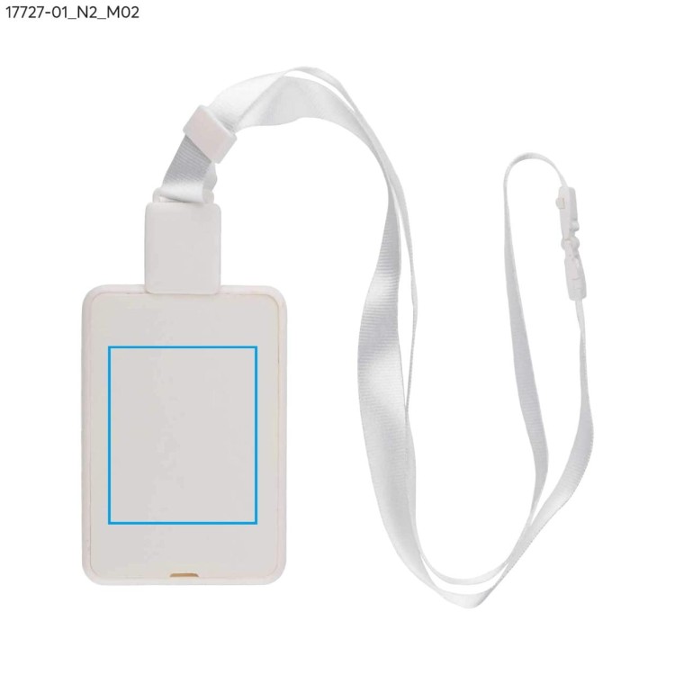 Etui na identyfikator BINO biały