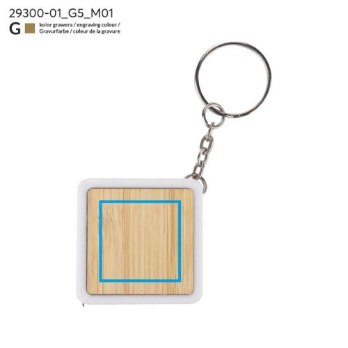 Miarka z breloczkiem 1 m DULO biały