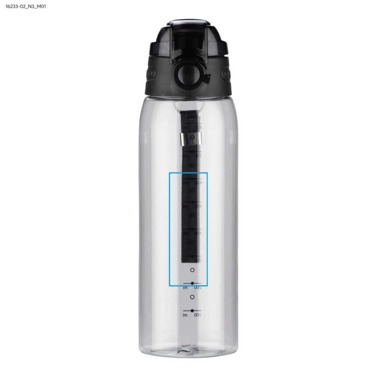 Bidon z miarką 900 ml KOLTER czarny