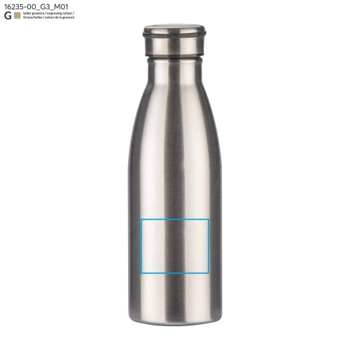 Butelka stalowa KONRA 600 ml srebrny