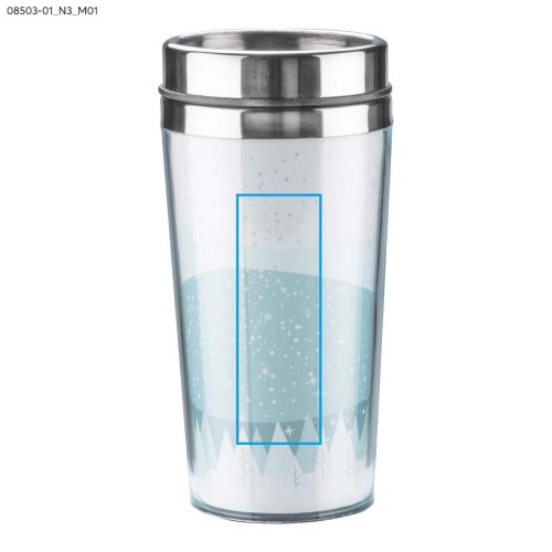 Kubek termiczny XMAS 450 ml biały