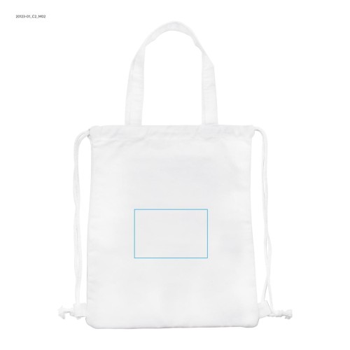 Worek na sznurkach PAMUK biały