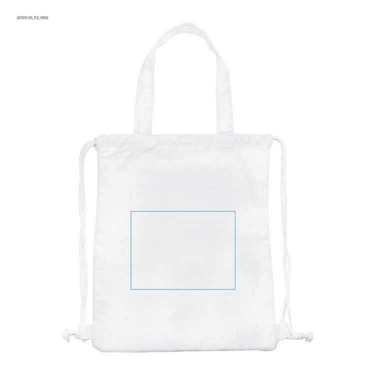 Worek na sznurkach PAMUK biały