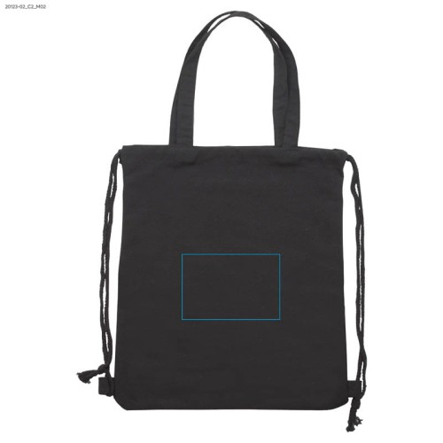 Worek na sznurkach PAMUK czarny