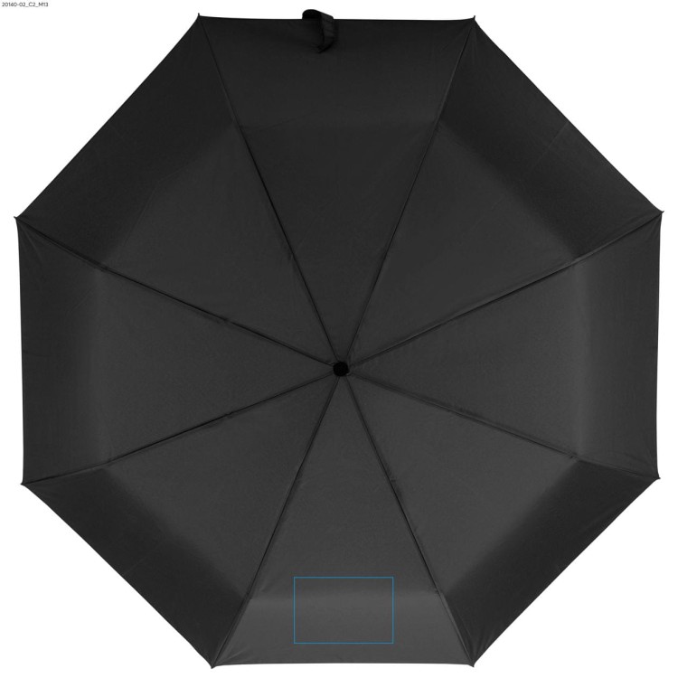 Worek na sznurkach z parasolem RAINY czarny