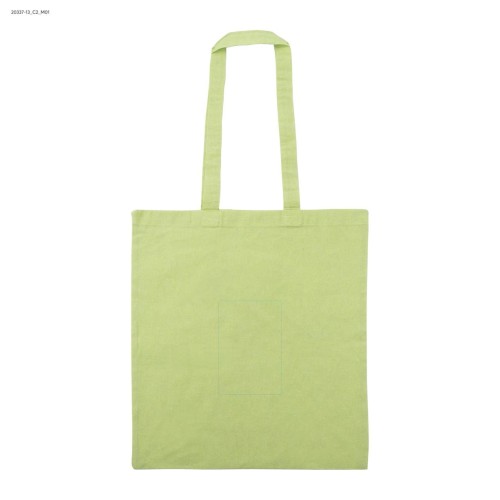 Torba bawełniana MELANGE 140g zielony jasny