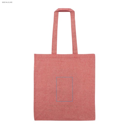 Torba bawełniana MELANGE 140g czerwony