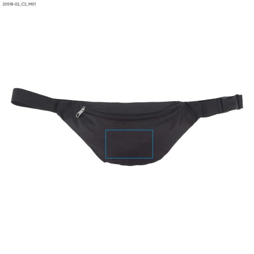 Torebka biodrowa BEGI czarny