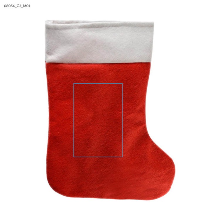 Skarpeta świąteczna czerwony