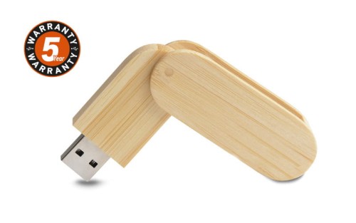 Pamięć USB bambusowa STALK 8 GB brązowy
