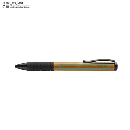 Długopis bambusowy RUB brązowy