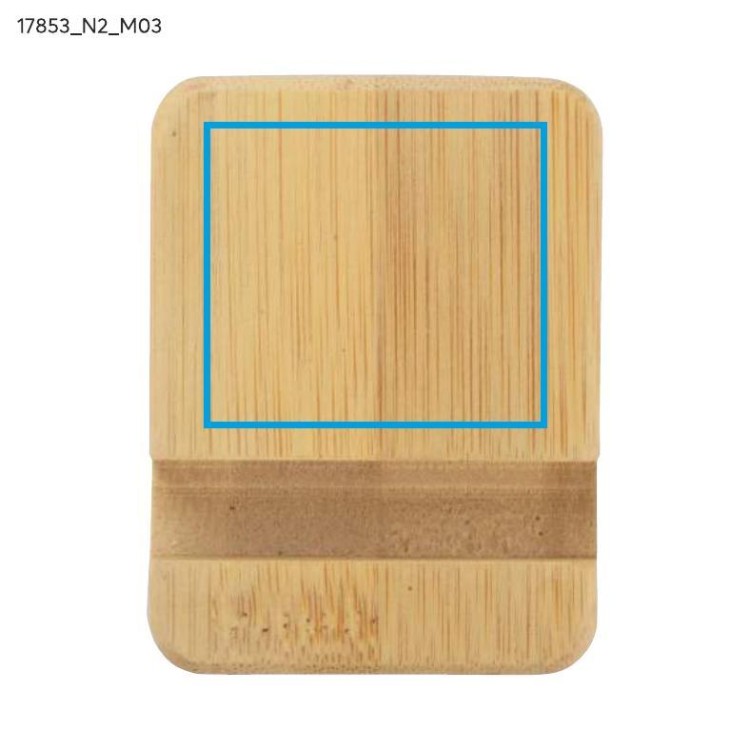 Bambusowy stojak na telefon TILE beżowy (naturalny)