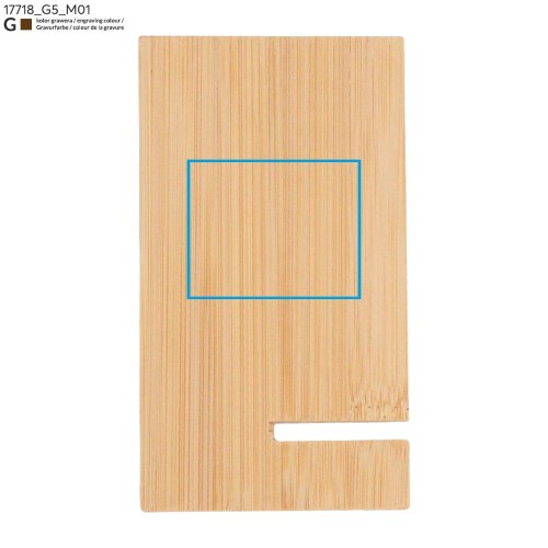 Bambusowy stojak na telefon RAGA brązowy