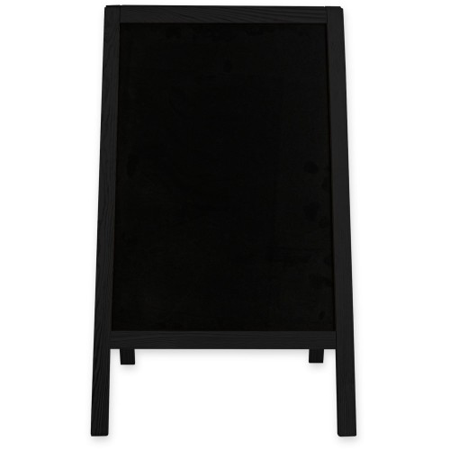 Dwustronny drewniany potykacz reklamowy S (51 x 90 cm) - czarny potykacz reklamowy