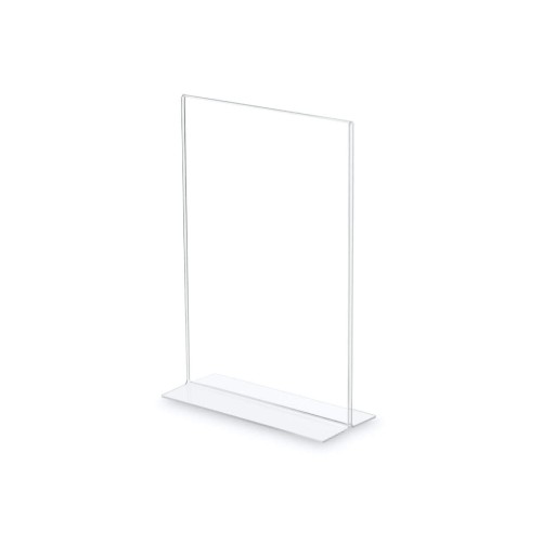 Stojak akrylowy A6 Typ T, Informacyjny na ulotki, plakaty, broszury