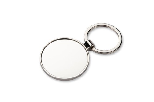 Brelok DOMIO srebrny z logo