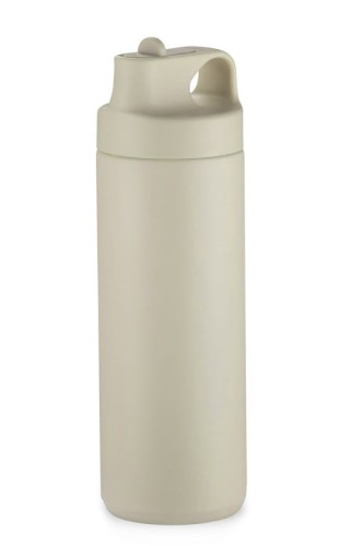 Bidon termiczny VELORA 500 ml beżowy (naturalny) z logo