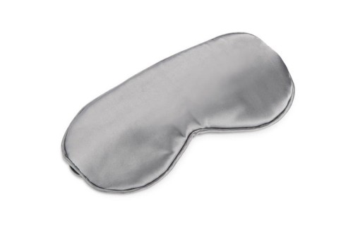 Opaska na oczy do spania VELURO popielaty (szary) z logo