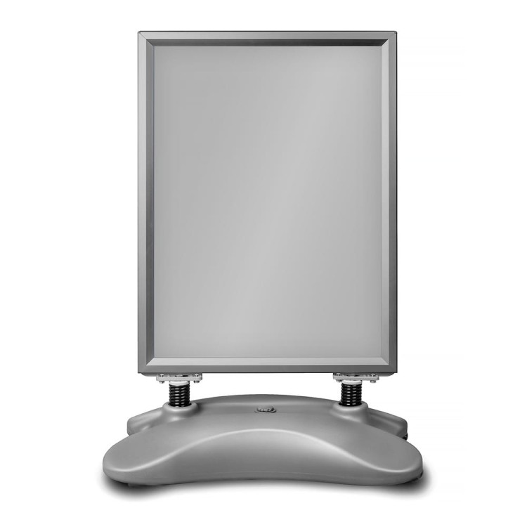 Dwustronny potykacz reklamowy A1 OWZ Outdoor - srebrny