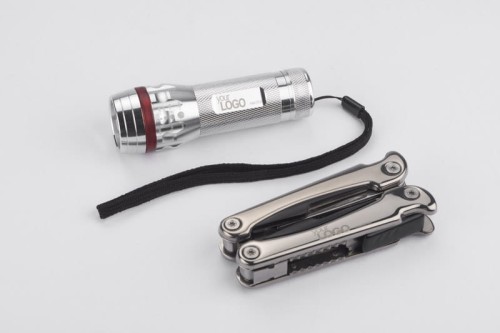 Zestaw podróżny TINKER srebrny z logo