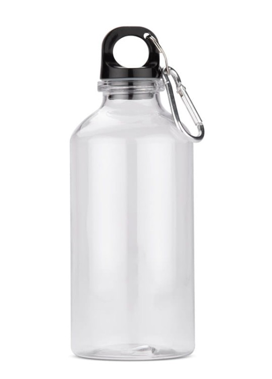 Butelka rPET TINKA 400 ml przezroczysty z logo