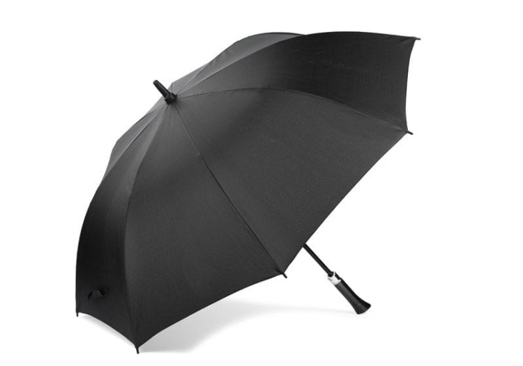 Parasol DIZZES czarny z logo