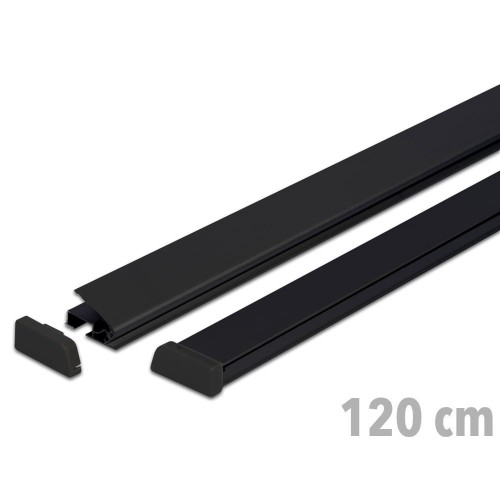 Listwy plakatowe STANDARD 120 cm - czarne listwy na plakat listwy banerowe reklamowe Na Zacisk Express Clip