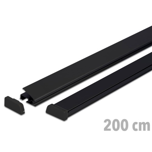 Listwy plakatowe STANDARD 200 cm - czarne listwy na plakat listwy banerowe reklamowe Na Zacisk Express Clip