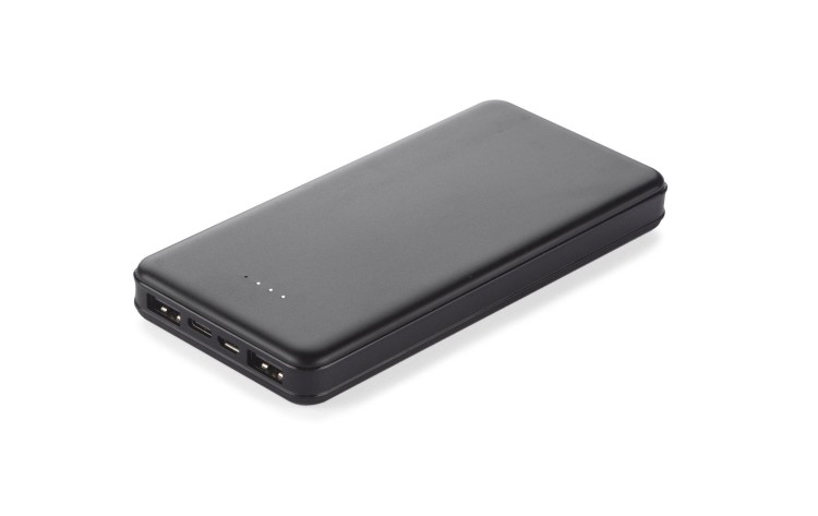 Power bank SIMPLE 10000 mAh czarny z logo