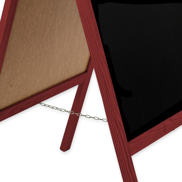 Dwustronny drewniany potykacz kredowy (60 x 100 cm)