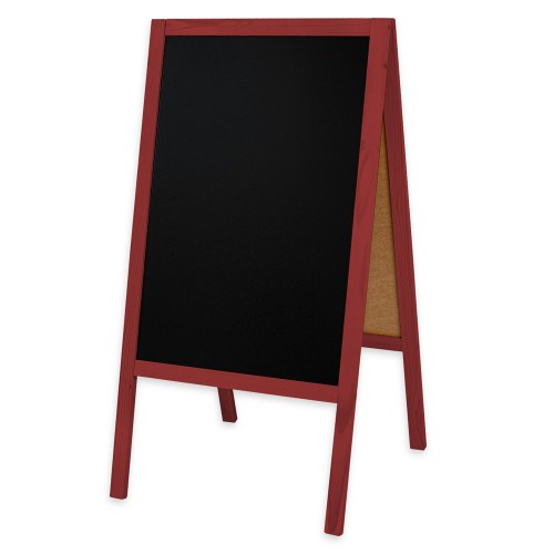 Dwustronny drewniany potykacz kredowy (61 x 118 cm)