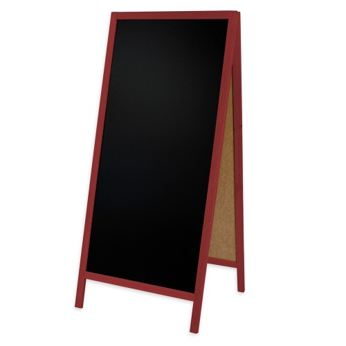 Dwustronny drewniany potykacz kredowy (72 x 160 cm)