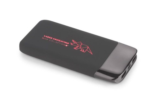 Power bank MING 8000 mAh USB-C czerwony z logo