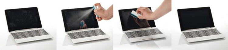 Czyścik MIST błękitny z logo