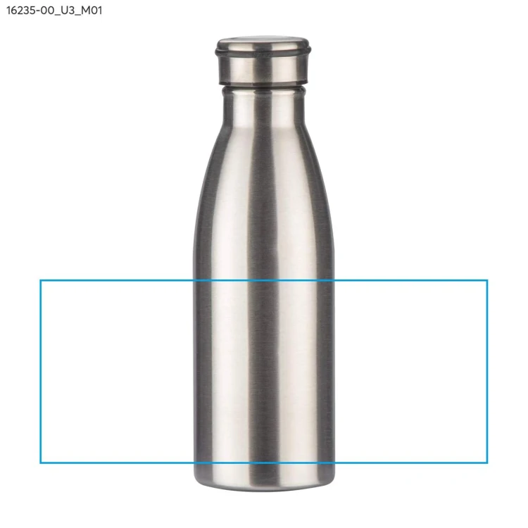 Butelka stalowa KONRA 600 ml srebrny