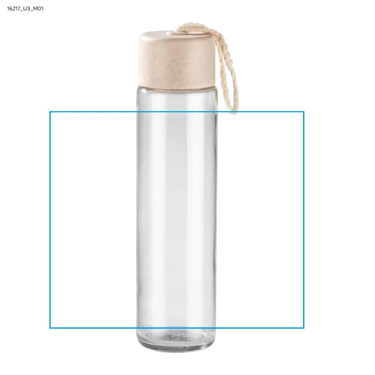 Butelka szklana SKINNY 350 ml beżowy (naturalny)