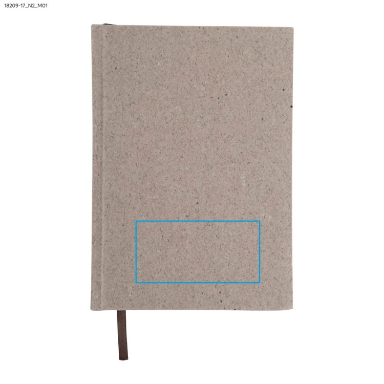 Notes TEO A5 beżowy (naturalny) z logo