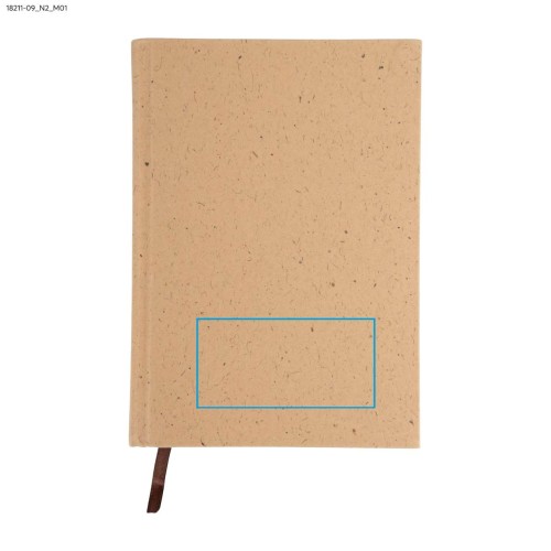 Notes COCO A5 brązowy z logo