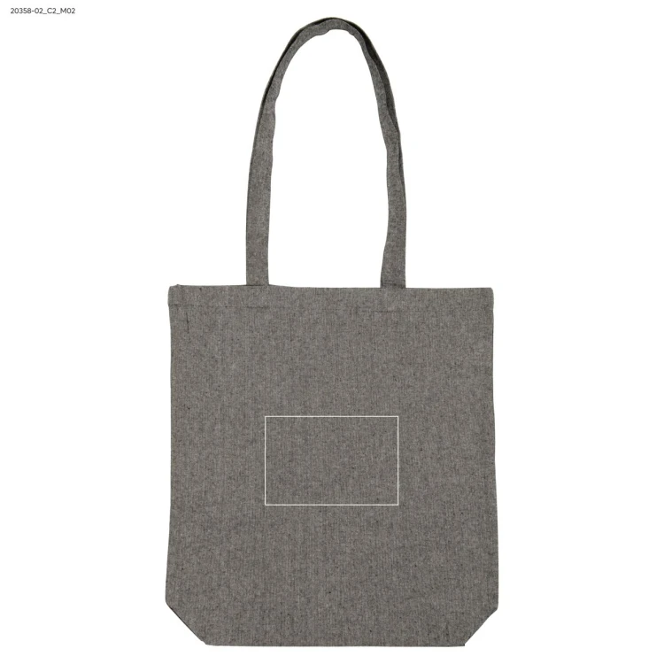Torba bawełniana LAN 140 g czarny z logo