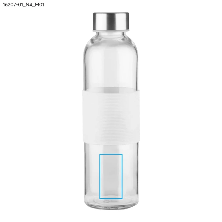 Butelka szklana GLASSI 510 ml biały