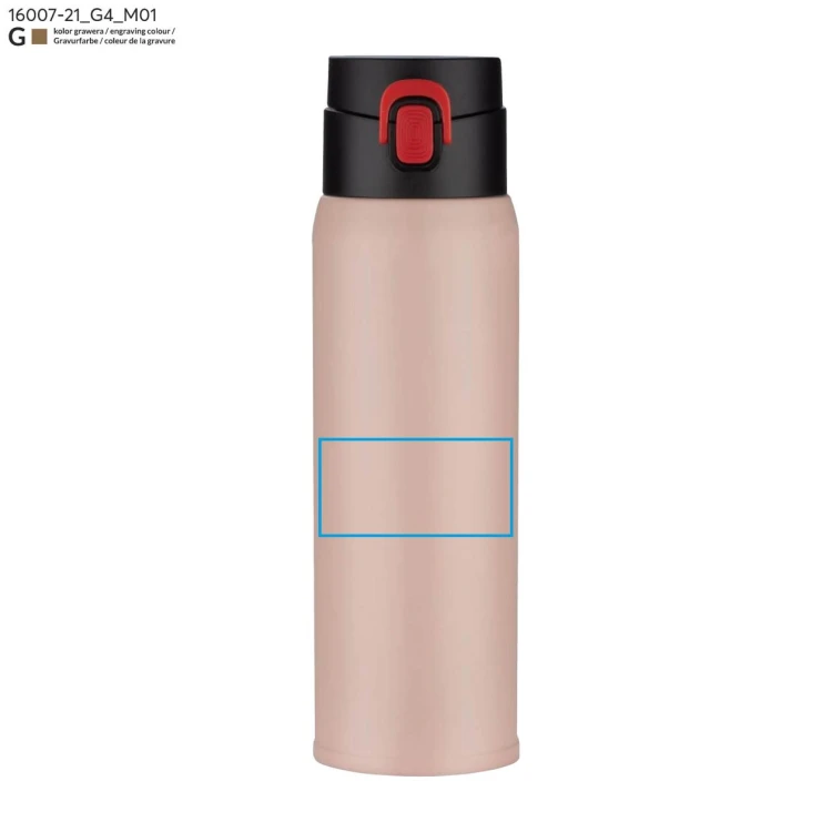 Kubek termiczny FADE 420 ml różowy
