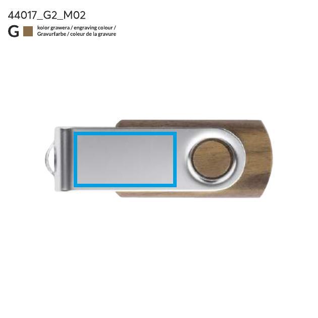Pamięć USB TWISTER WALNUT 16 GB brązowy