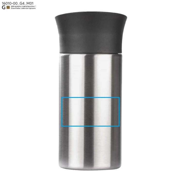 Kubek termiczny EDDY 300 ml srebrny