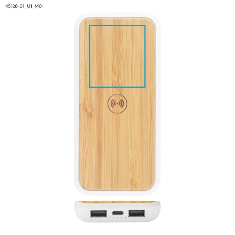 Power bank RONI 10000 mAh biały