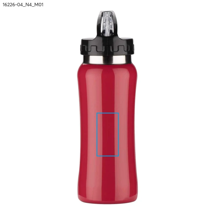 Bidon stalowy PATRO 600 ml czerwony