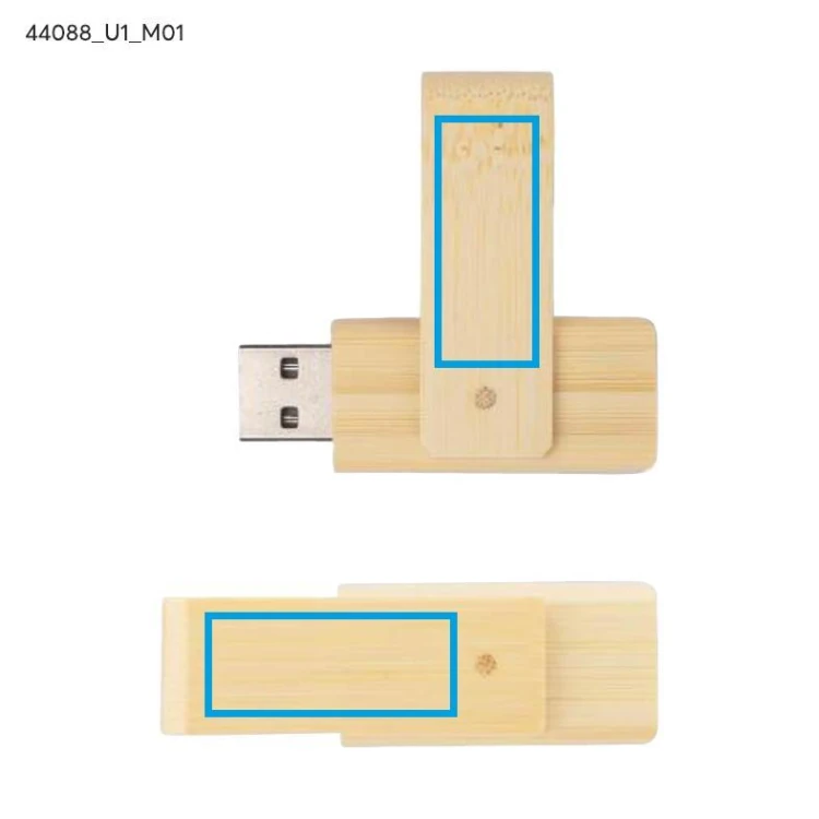 Pamięć USB bambusowa TWISTER 16 GB brązowy