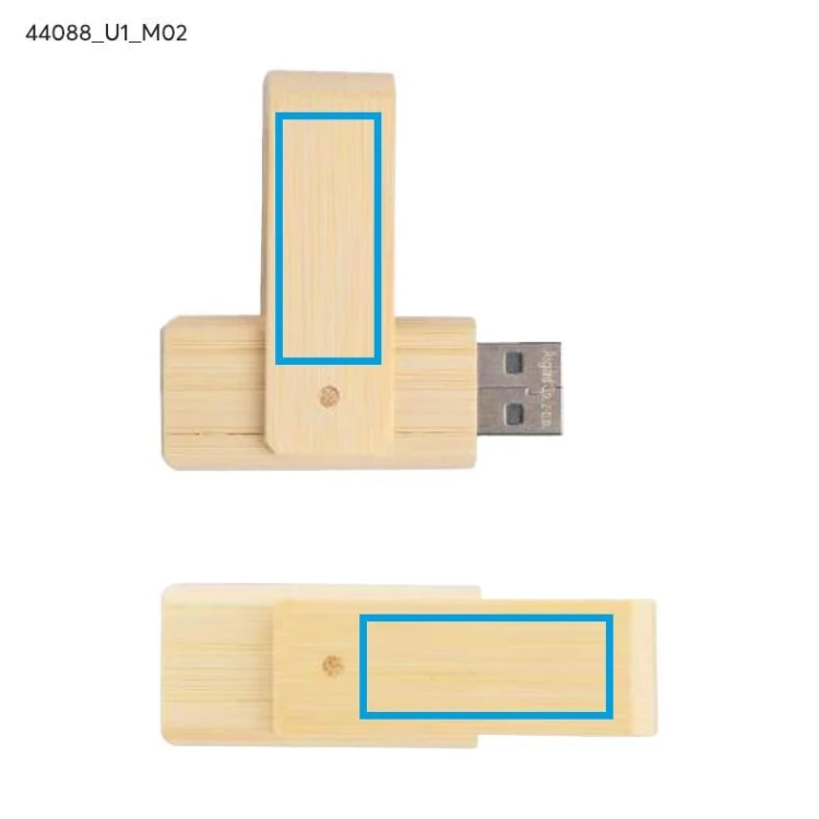 Pamięć USB bambusowa TWISTER 16 GB brązowy