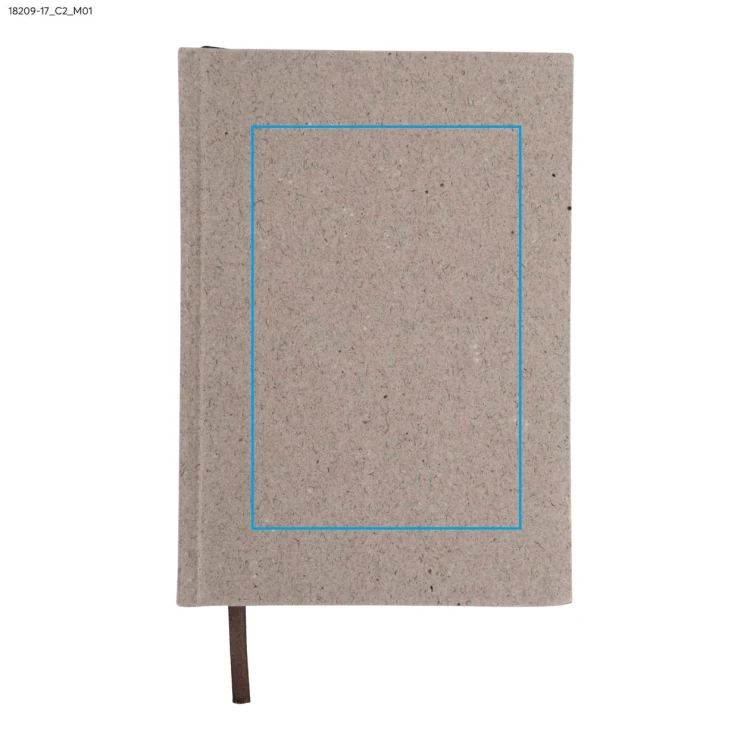 Notes TEO A5 beżowy (naturalny) z logo