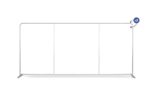 Stelaż ścianki prostej tekstylnej Standard 5 m