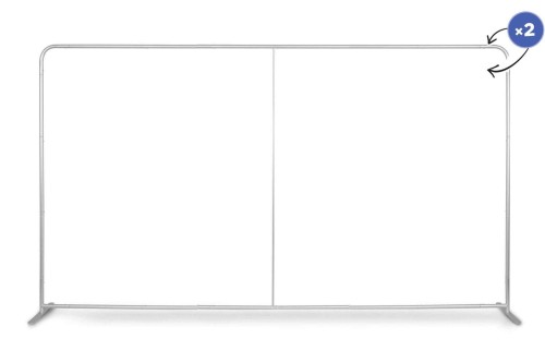 Gerader Standard-Textilwandrahmen 3 m